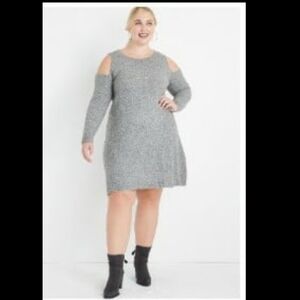 Cold Shoulder Dress-1X